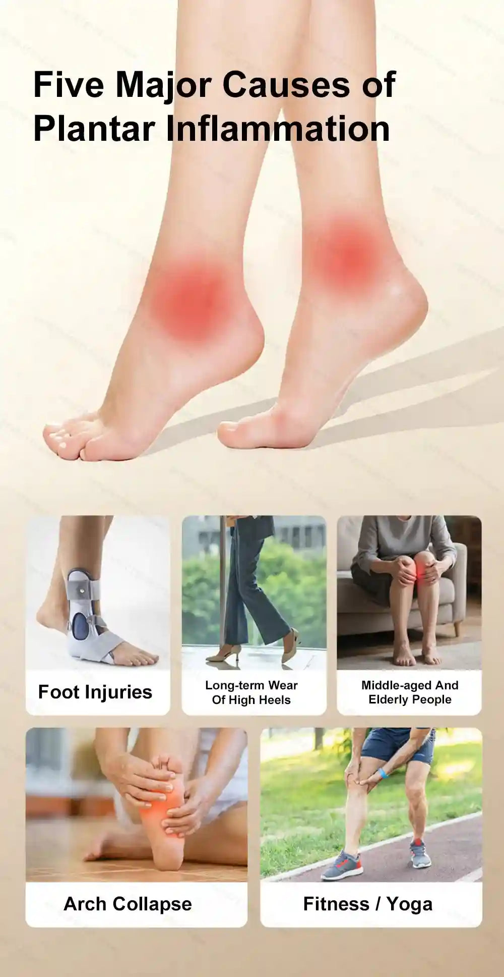 Massage Ball Foot Roller for Plantar Fasciitis – Deep Tissue Set Massage Roller Tidesmit