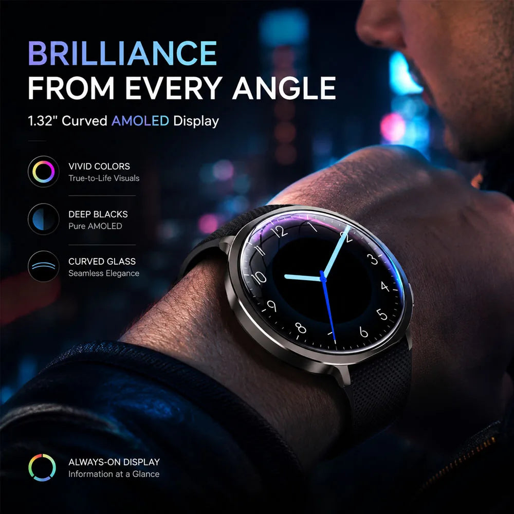 New  Round Curved Screen M301 Smart Watch Flashlight Health Tracking Fitness Sports Modes IP68 Waterproof Smartwatch Men Women