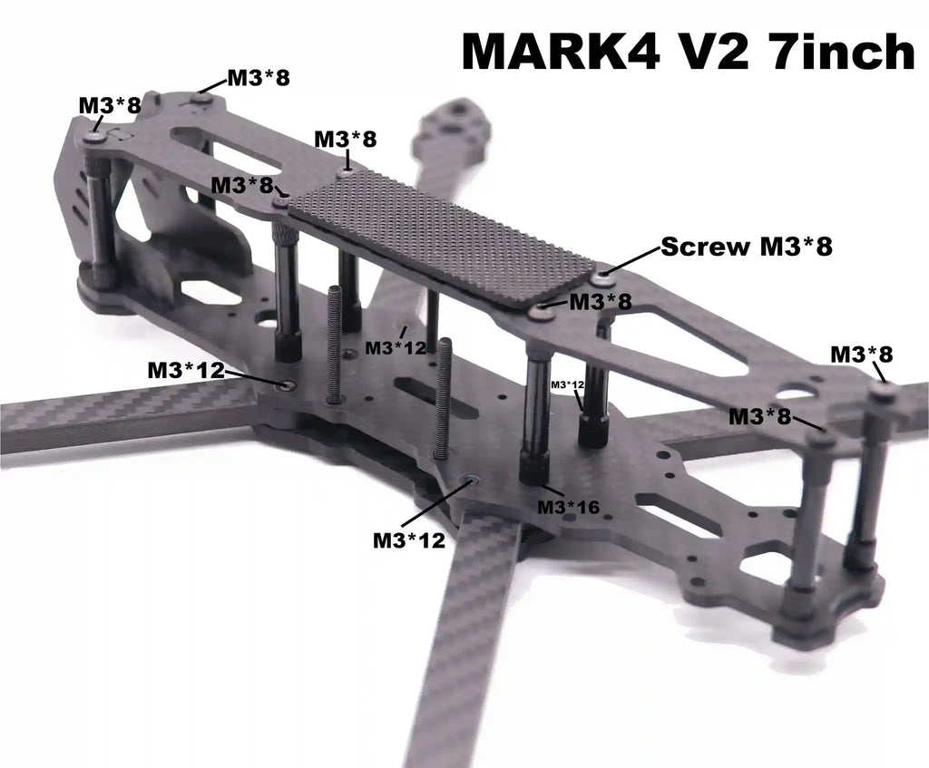 7-Inch FPV Racing Drone Kit with Carbon Fiber Frame - Tidesmit Tidesmit
