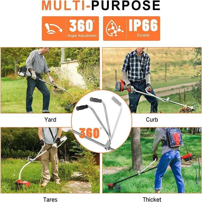 Trimmer Grip String Trimmers Handle With Bracket Clamp Trimmer Handle For Landscaping Edging Lawn Yard Trimming Garden tools