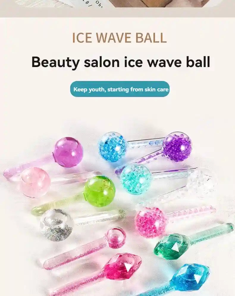 Ice Globes Cooling Facial Massage Roller - Professional Skin Care Eye Massage Instrument Tidesmit