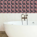 30Pcs Waterproof Mosaic Tile Stickers Peel Stick Self Adhesive Kitchen Backsplash Tile Peel and Stick Wall Decor for Bathroom