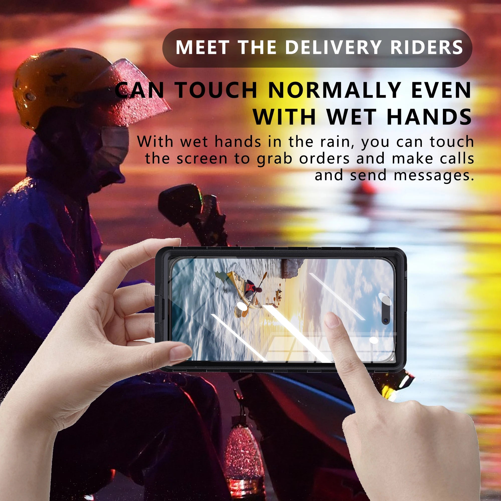 Waterproof Phone Case for 6.9 Inch Devices - IP68 Certified Shockproof Tidesmit