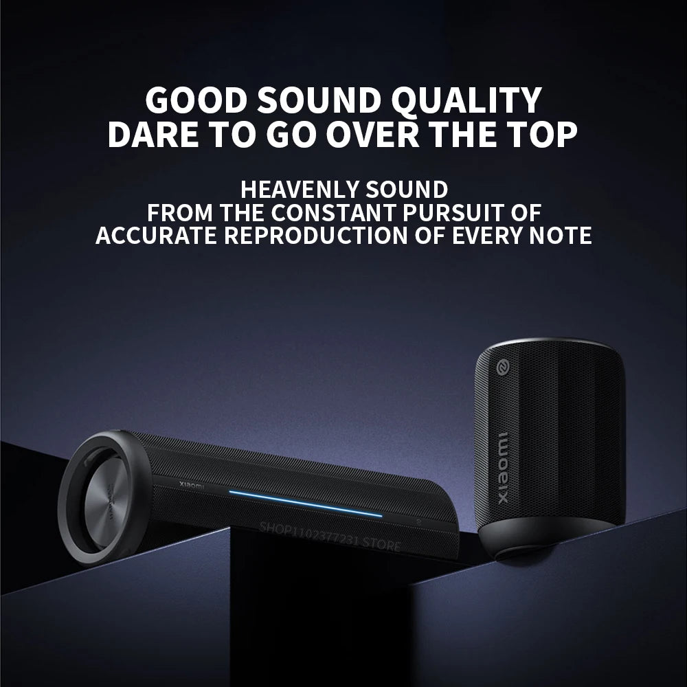 Original Xiaomi Bluetooth Speaker Mini is compact and portable, with an RGB ambient light ring offering customizable colors CN.