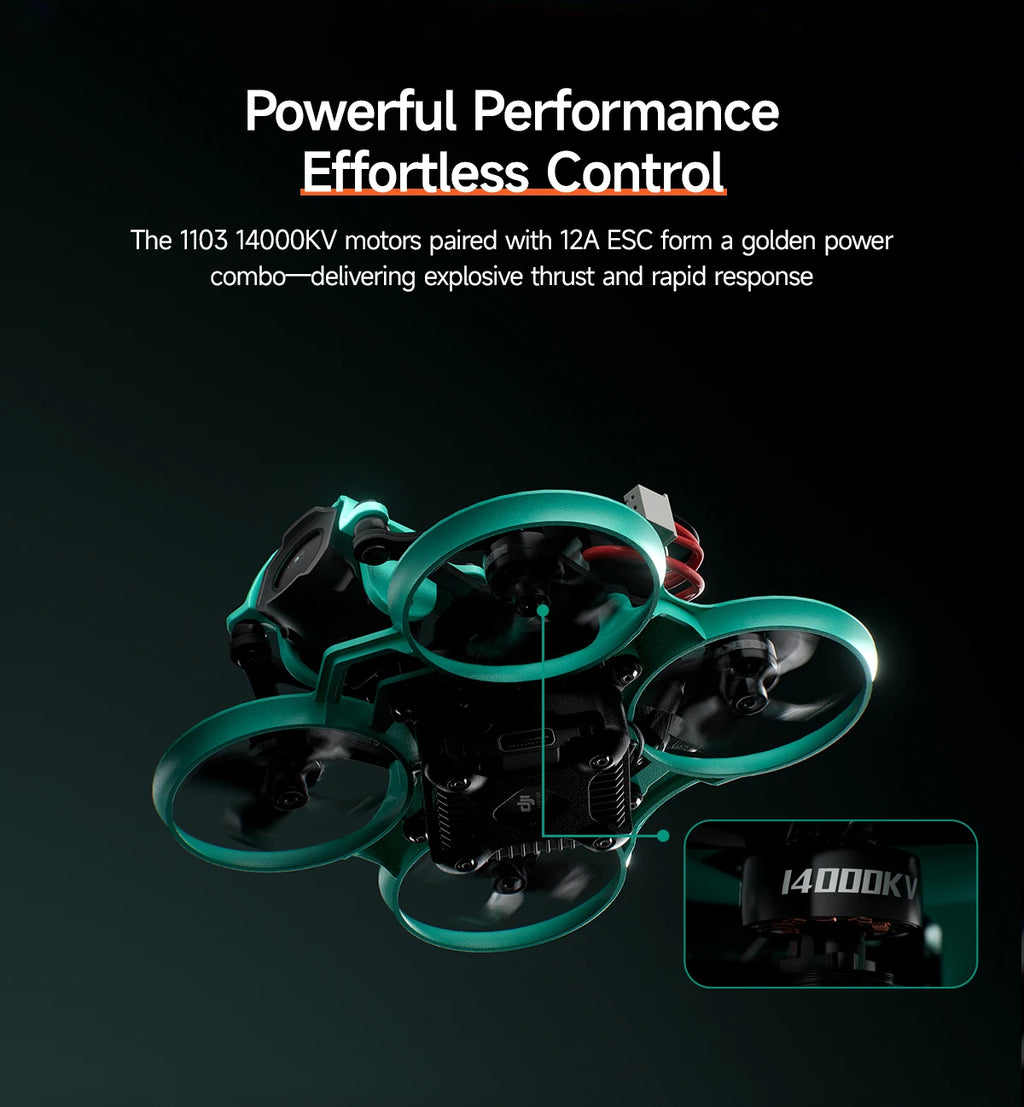 1.6 Inch FPV Freestyle Drone - ELRS 2.4G High Performance Quadcopter Tidesmit