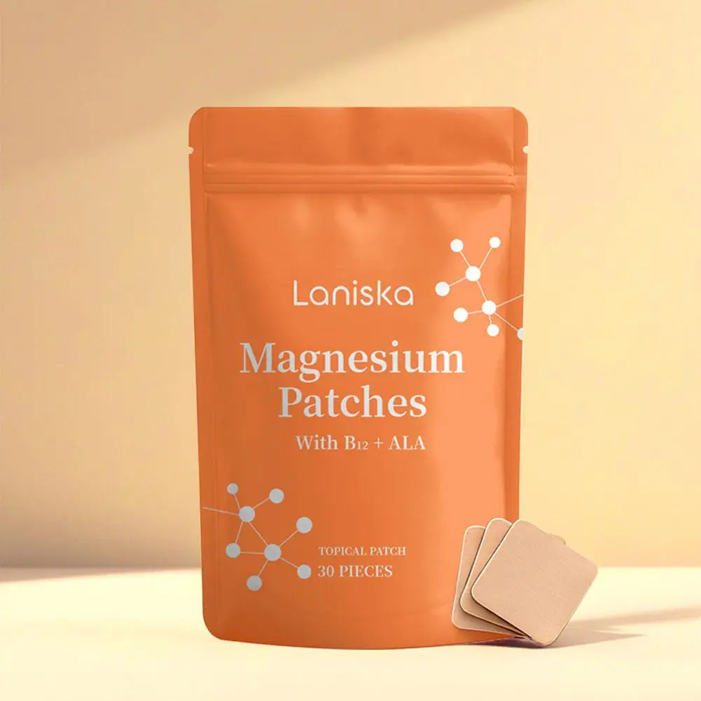 30Pcs Magnesium Multi-Vitamin Patch for Metabolism Boost Appetite Support Transdermal B12 Vitamin E Complex for Weight Managemen