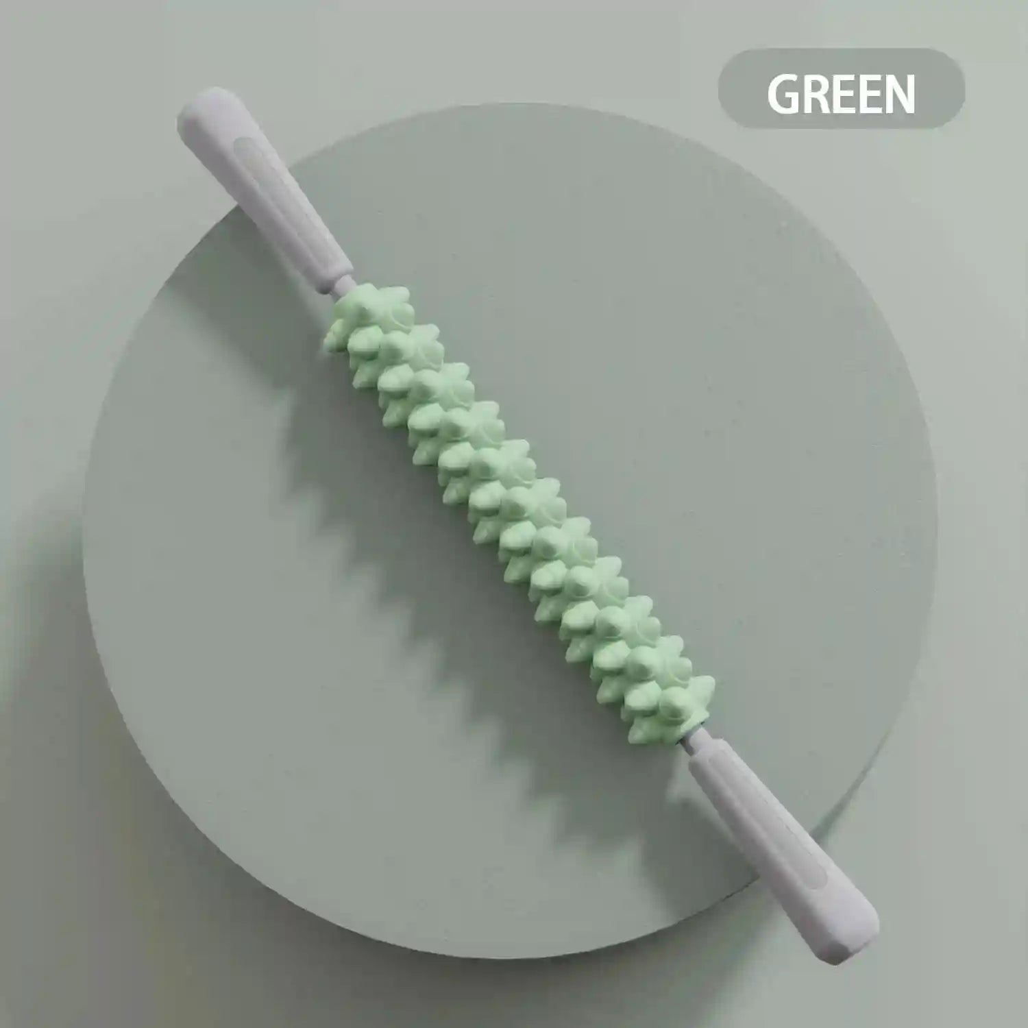 Massage Roller Stick for Deep Muscle Relief | Tidesmit Ergonomic Tool Massage Roller Green Tidesmit