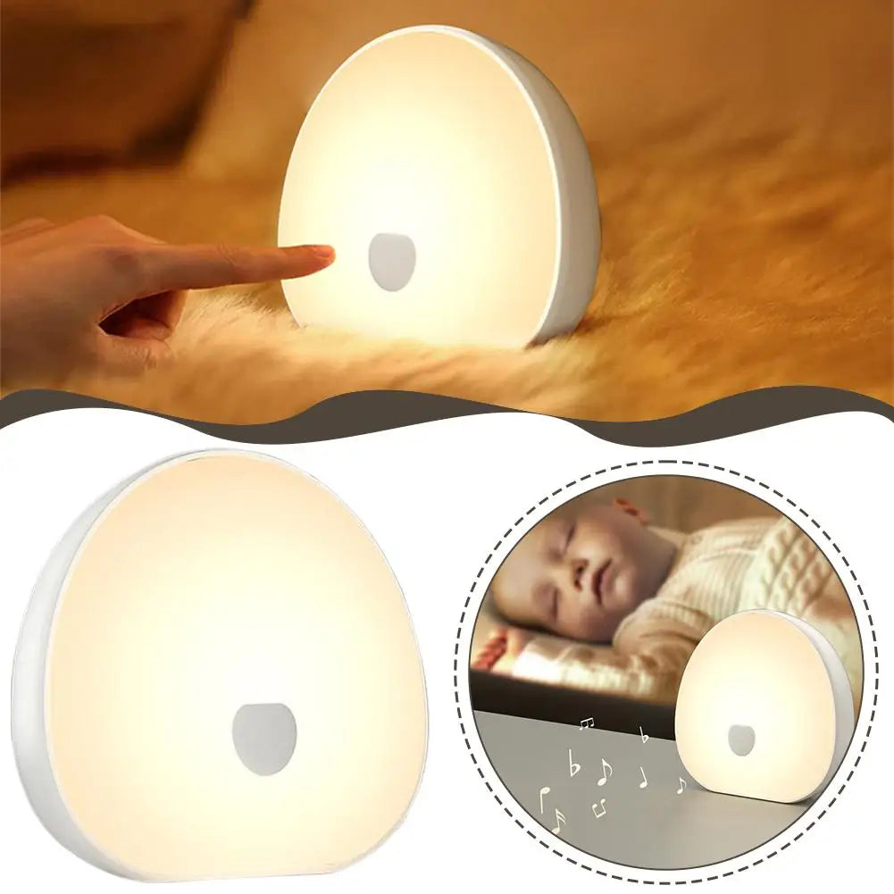 RGB Sleep White Noise Machine 2ith Soothing Sound Touchable Rechargeable LED Night Light Relaxing Audio & Sleep Lamp For Baby