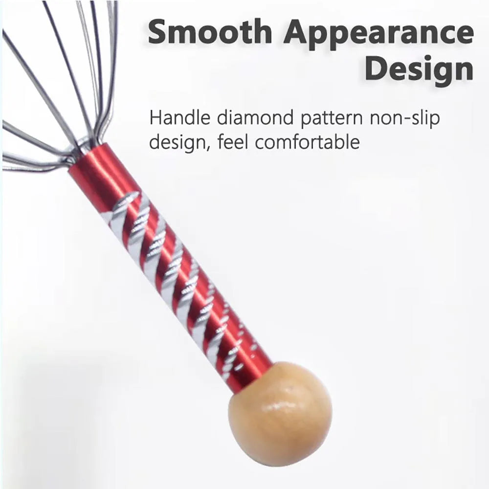 Octopus Head Massager - Scalp Scratcher for Daily Stress Relief 2 Pack Relaxation Treatment Tidesmit