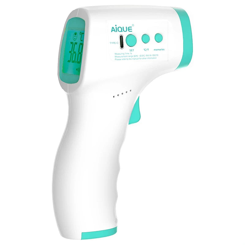 JUSTLANG Forehead Digital Thermometer LED Non Contact Infrared Medical Thermometer Body Temperature Fever for Baby Adults