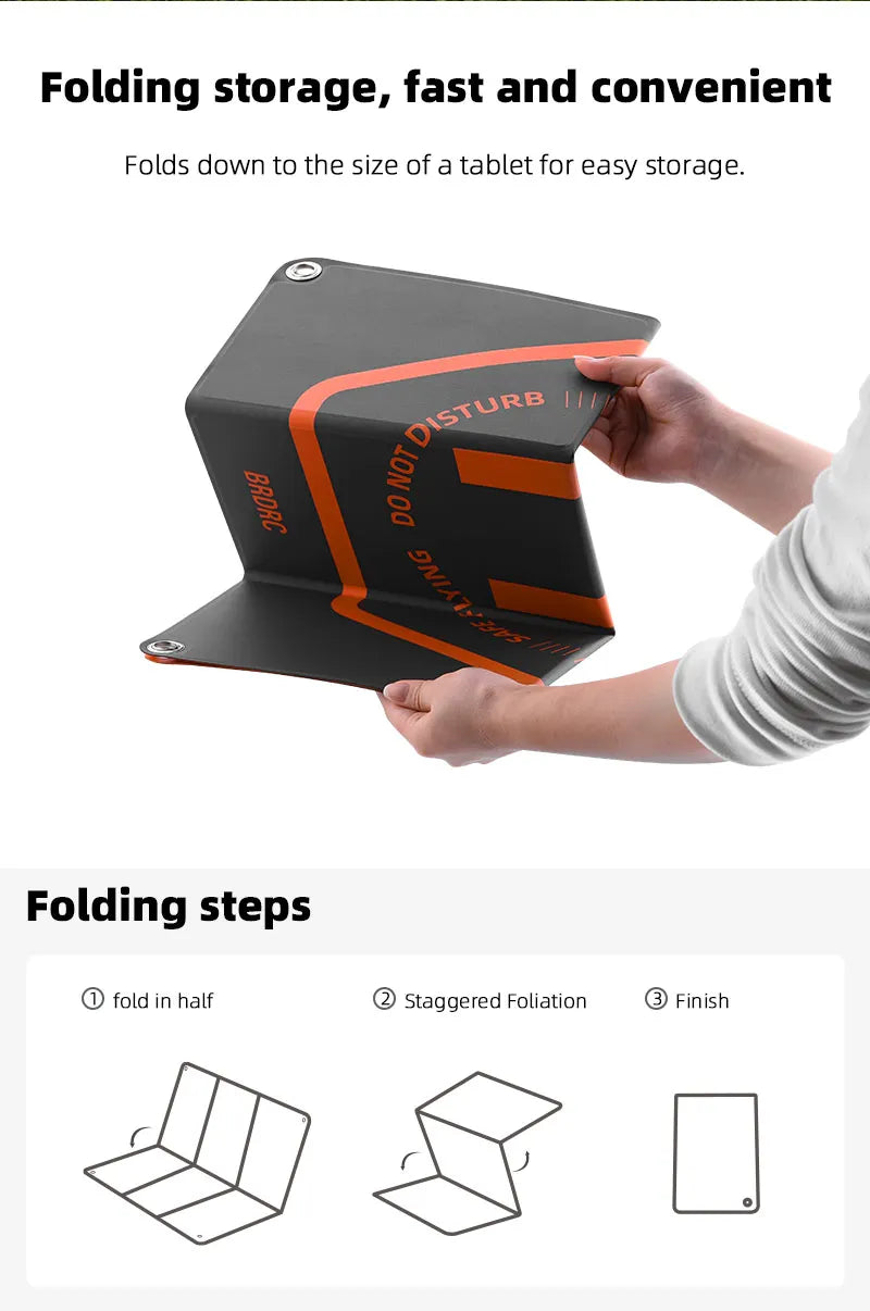 Foldable Drone Landing Pad for DJI - Waterproof 65cm Mat Tidesmit