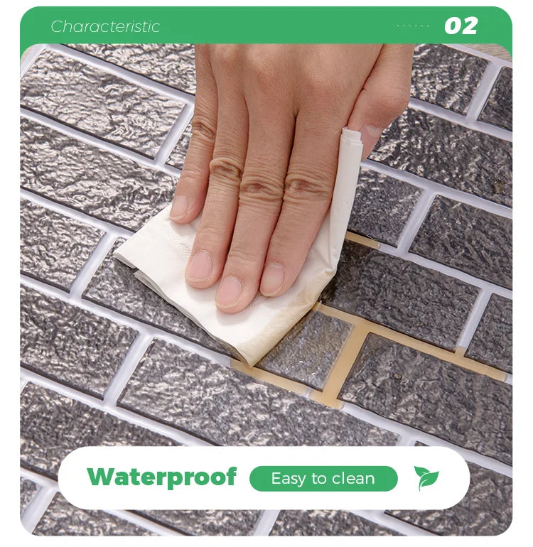 10/20Pcs Peel and Stick Tile Backsplash Thicker Design Marble Tiles 12"X12" Stick on Backsplash Self Adhesive Tiles for Any Room