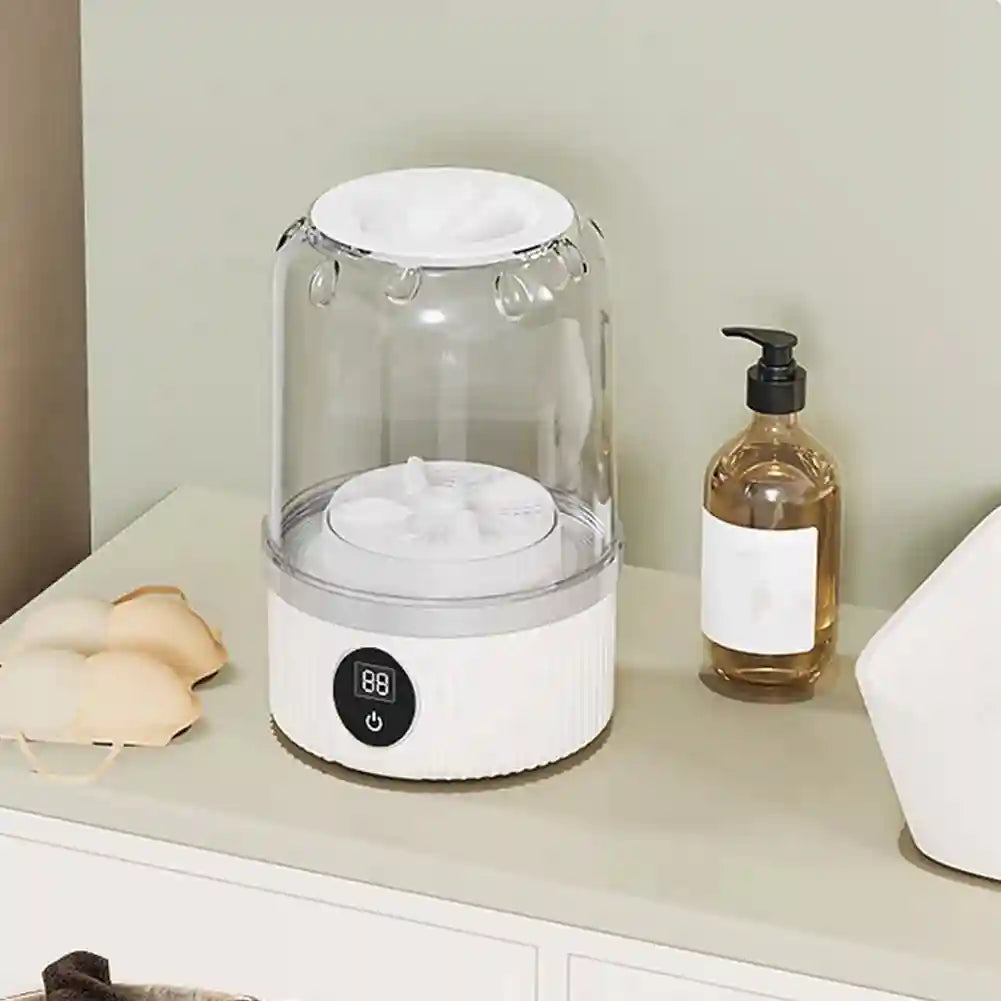 Tidesmit portable wireless mini washing machine bucket for travel cleaning underwear and socks, angle view 16