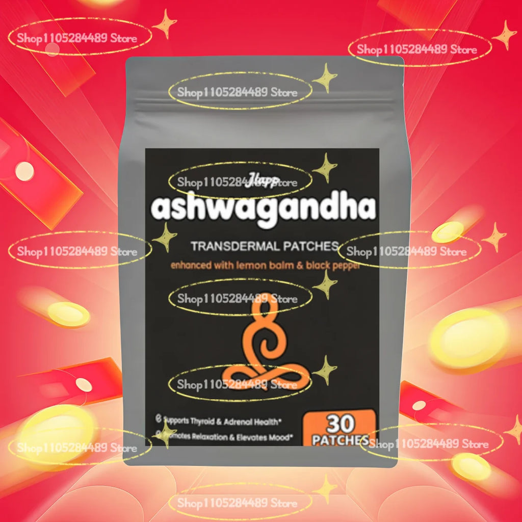 Ashwagandha Transdermal Patches Natural Energy, Performance & Mood Support 30 Patches