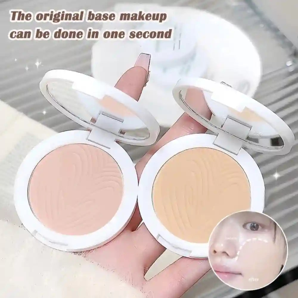 Tidesmit natural matte pressed powder face makeup texture close-up for long lasting oil control and brightening