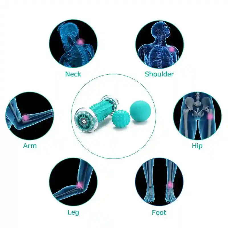 Deep Tissue Massage Roller Ball Kit for Targeted Muscle Pain Relief Massage Roller Tidesmit