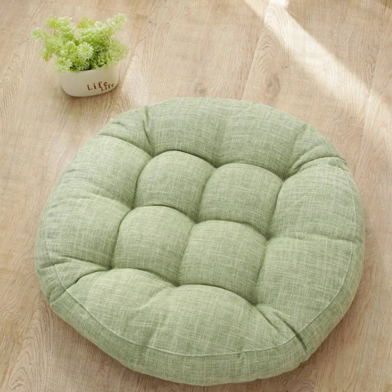 Inyahome Yoga Round Mat Pouf Seat Pillows Sofa Chair Bed Car Seat Pillows Cushions Floor Mat Meditation Pads for Dining Room