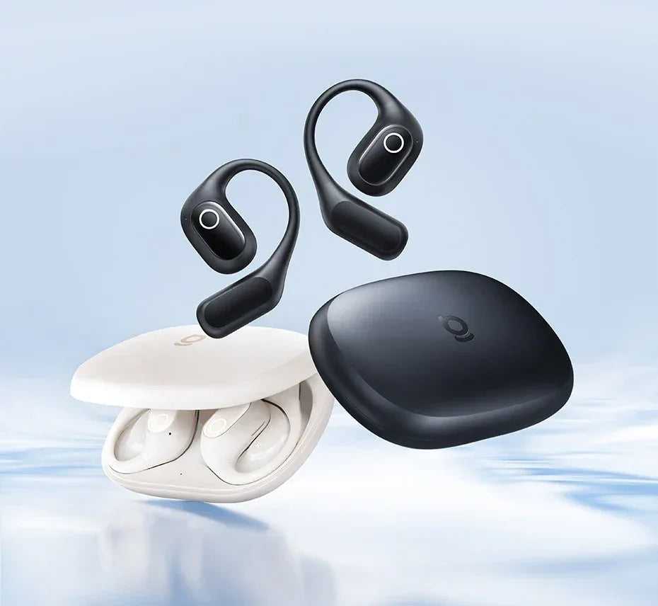 Baseus Eli 2i Fit Open-Ear Earphones True Wireless Bluetooth 6.0 Ear Hooks Headphones IPX5 Waterproof Sports Earbuds Bass Boost Tidesmit