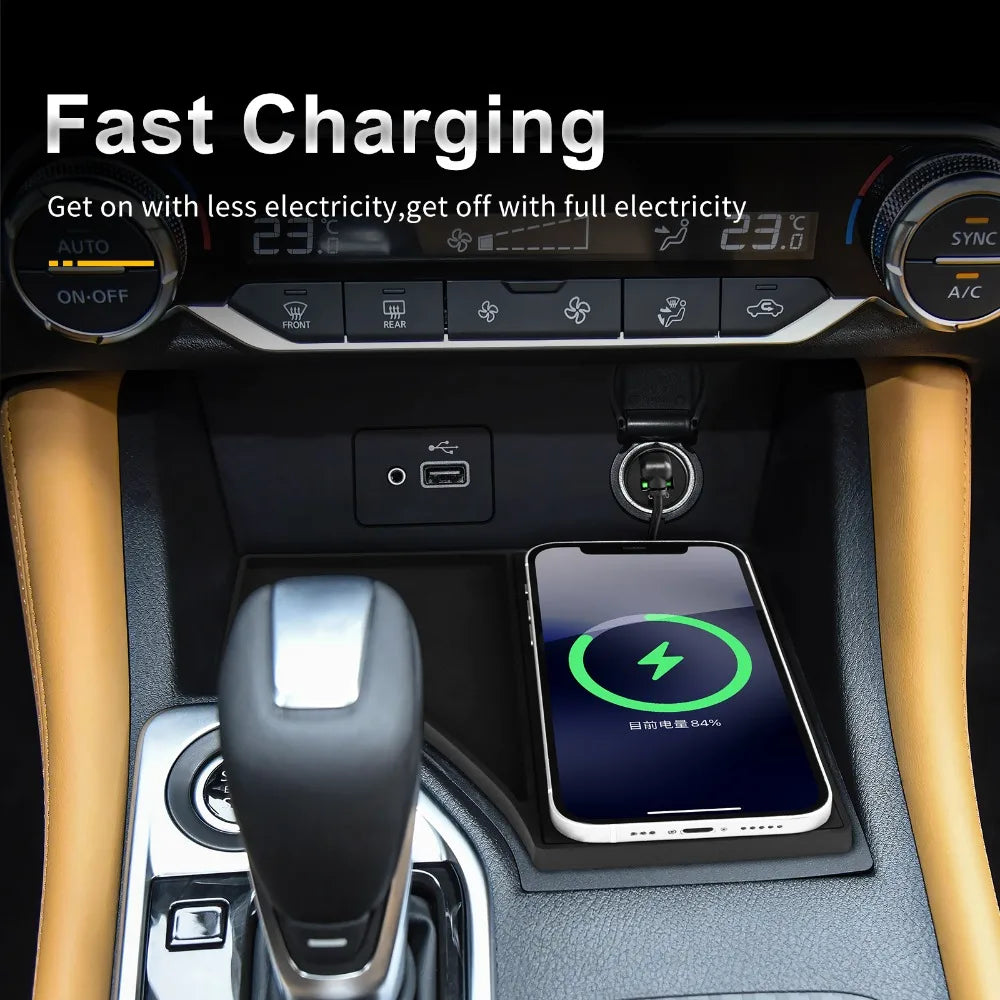 Wireless Charger Pad for Nissan Sentra 2020-2025 LHD, Qi Certified Tidesmit