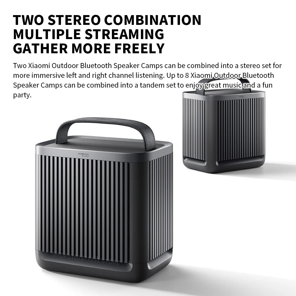 Xiaomi Outdoor Bluetooth Speaker Camp Six-Unit Flagship Acoustics, Co-Tuned with Harman, 14-Hour Long Battery Life