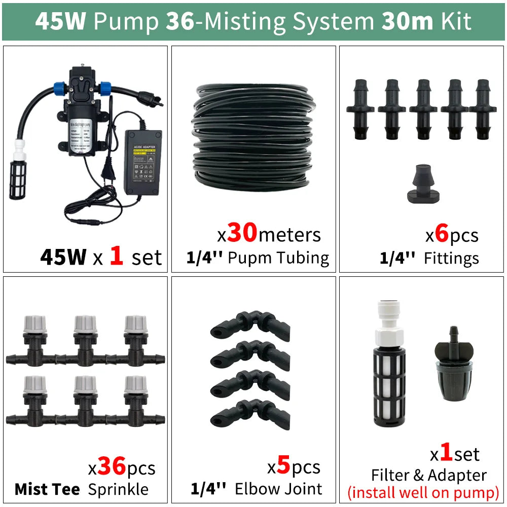 OASIS 50M-5M DIY Drip Irrigation System Automatic Watering Garden Hose Micro Drip Watering Kits with Adjustable Drippers