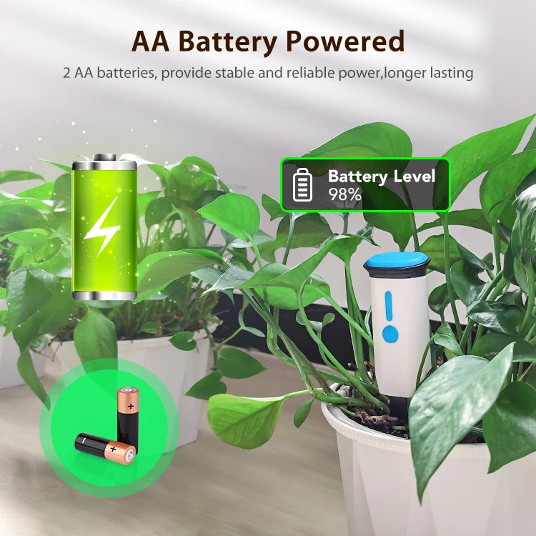 Tuya WiFi Smart Soil Sensor IP66 Waterproof BT 5.0 Garden Automatic Temperature Moisture Detection Smart Scene Linkage For Plant