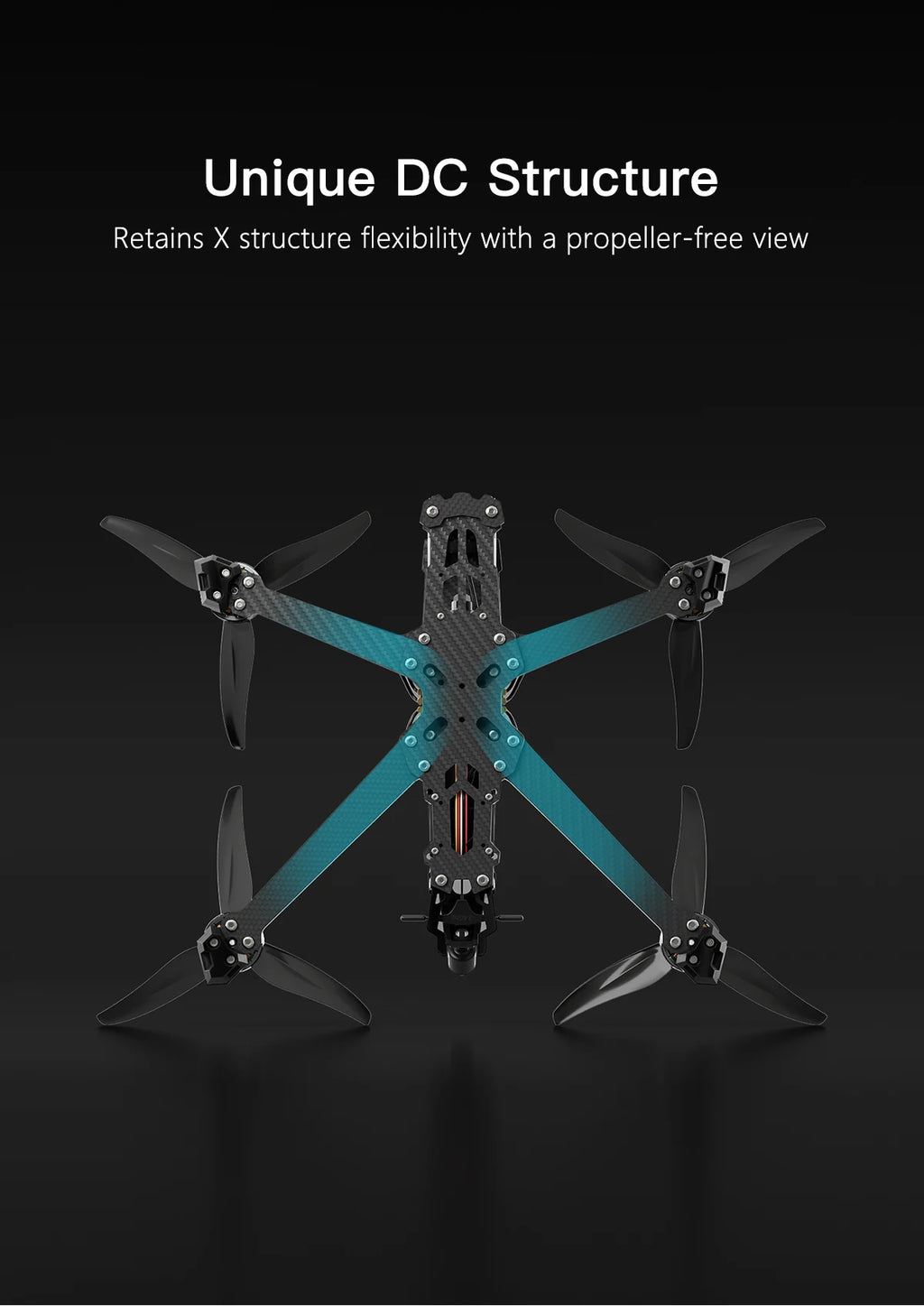 FPV Freestyle Drone 5 Inch Analog X-Frame ELRS System by Tidesmit Tidesmit