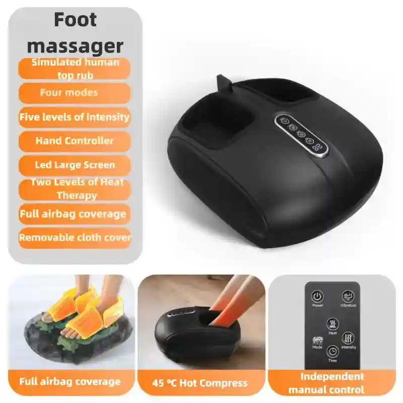 Electric Foot Massager with Heat and Airbag Kneading - Tidesmit Massage Roller RL-521 Tidesmit