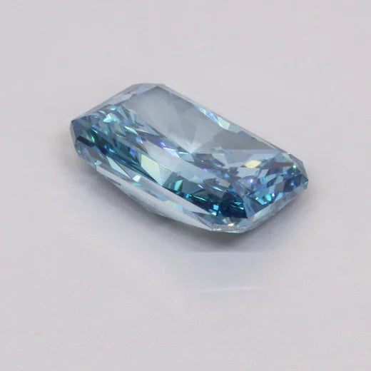 Rare Fancy 1.00ct Vivid Blue Lab Grown Diamond Radiant Cut Loose Stone IGI Certified Luxury Engagement Ring Center Stone