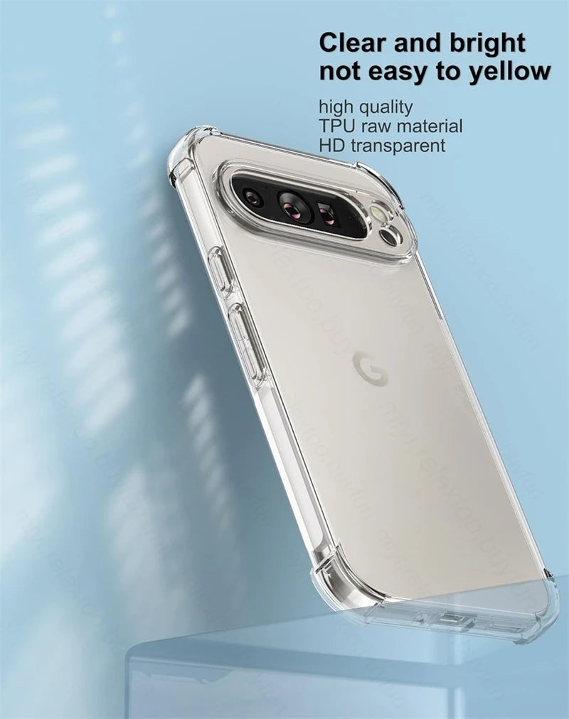 Google Pixel 9 Pro Slim Case | Shock-Absorbing TPU Transparent Cover Tidesmit