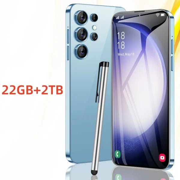 Silicone Case for S27 Ultra: Military-Grade Shock-Absorbing Protection Blue 22GB 2TB Tidesmit