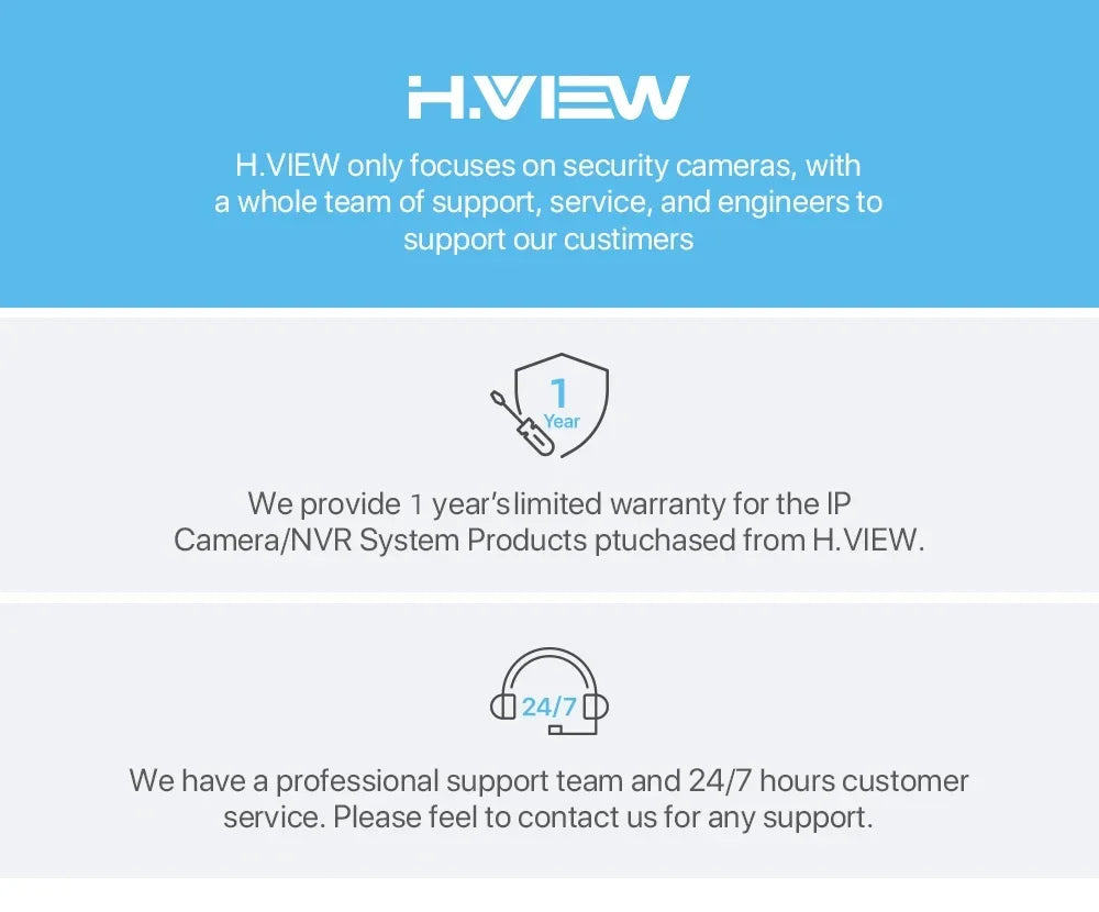 H.view 8CH 5mp Wireless Wifi Camera Security System CCTV Camera Video Surveillance Kit NVR Indoor Outdoor Two-Way Audio Xmeye