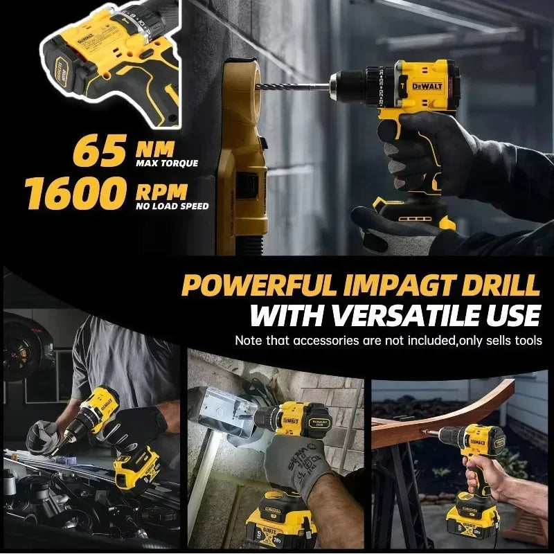 Global Air Shipping DEWALT DCD805 20V Power Tools Brushless Impact Drill Cordless Electric Screwdriver Multi-Function Hand Drill
