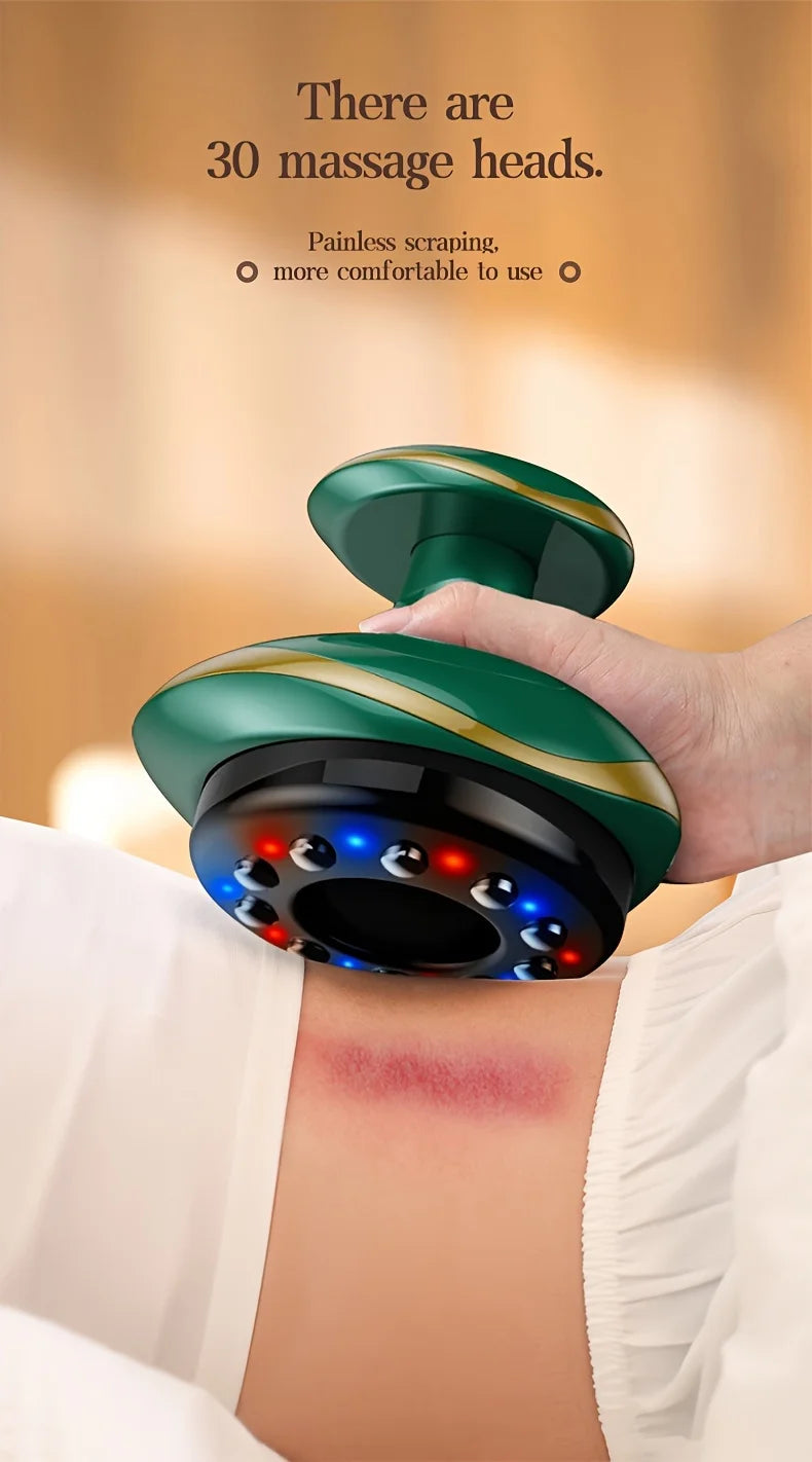 Electric Meridian Massage Brush | Deep Tissue Heat Therapy Tool Back Massage Instrument Tidesmit