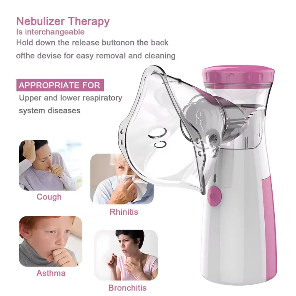 Oximeter Health Care Products Atomizer Medical Mesh Nebulizer Portable Inhaler Handheld Atomizer Blood Oxygen for Adult Childen