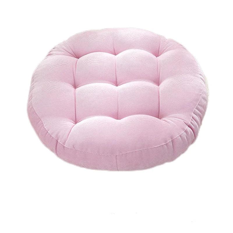 Grey Floor Seat Cushion Pillow Round Large Pillows Seating for Adults Tufted Corduroy Floor Cushions for Living Room Tatami 방석