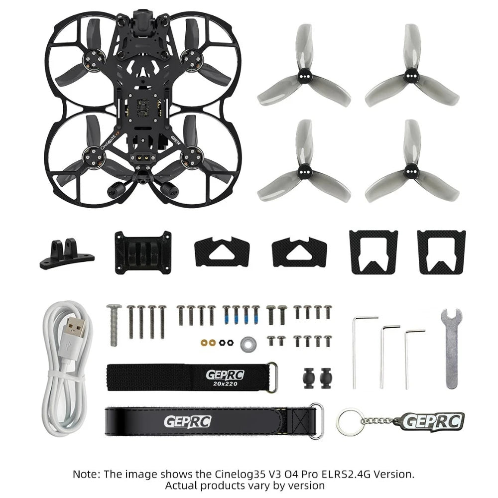 CineLog35 V3 O4 Pro 3-Inch Cinewhoop FPV Drone with 4K Camera Tidesmit
