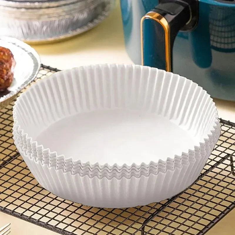20-100Pcs Air Fryer Disposable Paper Liner Non-Stick Oil-proof Parchment Mat for Cooking Microwave Oven Sheets Special Baking