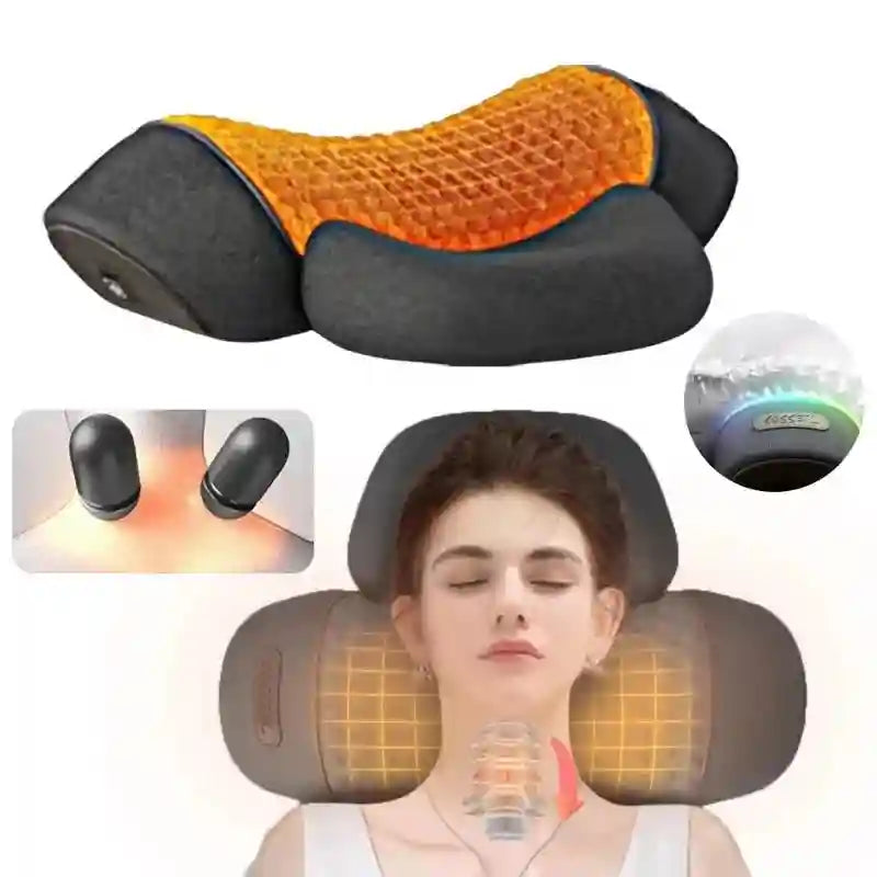 Electric Neck Massager with Heat and Traction Therapy - Tidesmit Relaxation Treatment Tidesmit