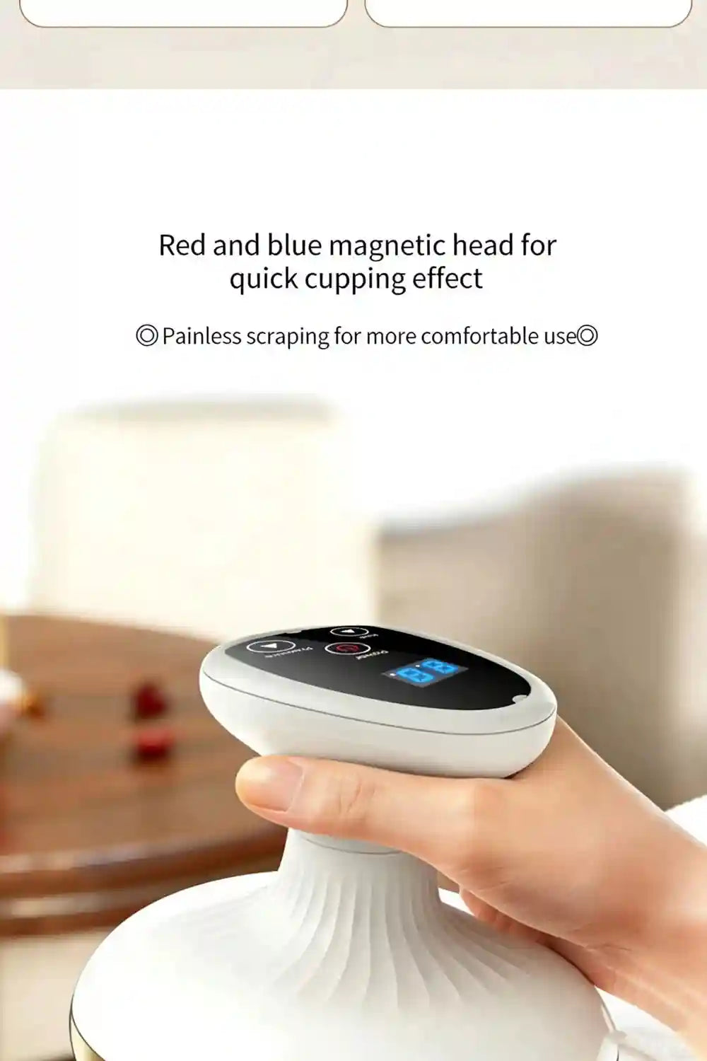 Electric Cupping Massager with Heat Therapy - Tidesmit Wellness Tool Massage Roller Tidesmit