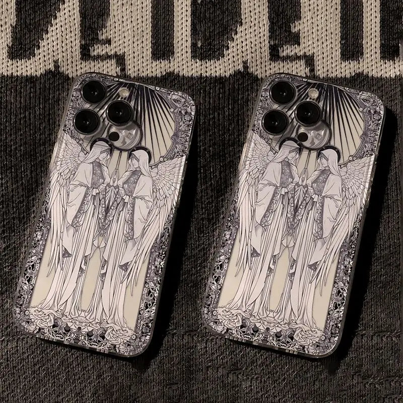 Cupid Angel iPhone Case - Shock-Absorbing Protective Cover by Tidesmit Tidesmit