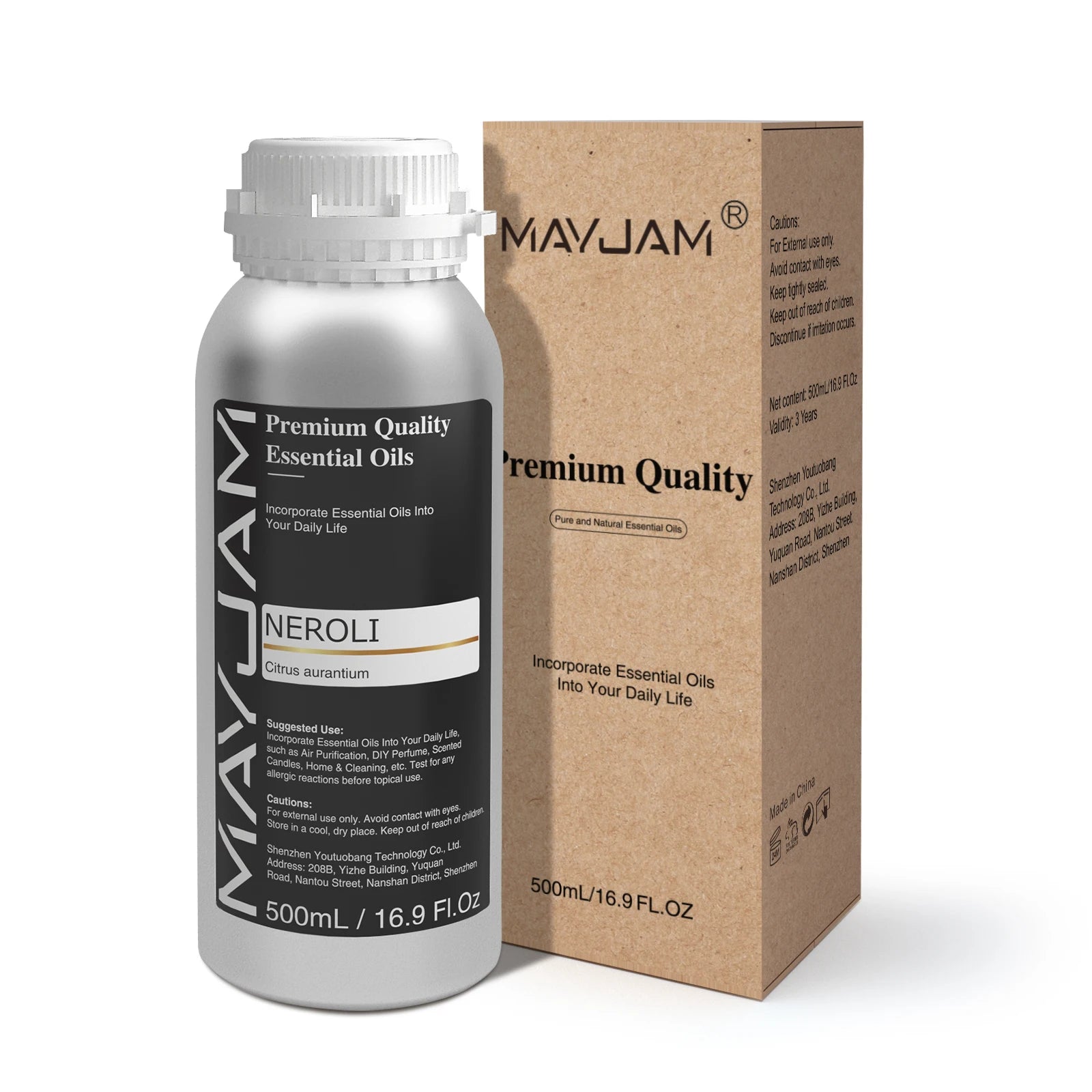 MAYJAM 500ML Pure Natural Essential Oil For Humidifier Diffuser Jasmine Lavender Vanilla Eucalyptus Bergamot Lemon Aroma Oils