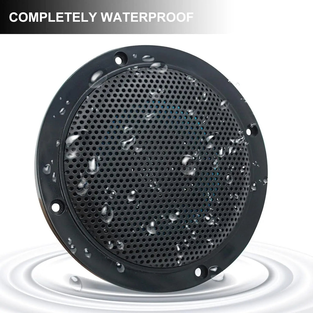 Herdio 4'' 160W 2PCS Waterproof Ceiling Marine Speaker Surround Sound Speaker For Kitchen Bathroom Yacht Outdoor Boat Home