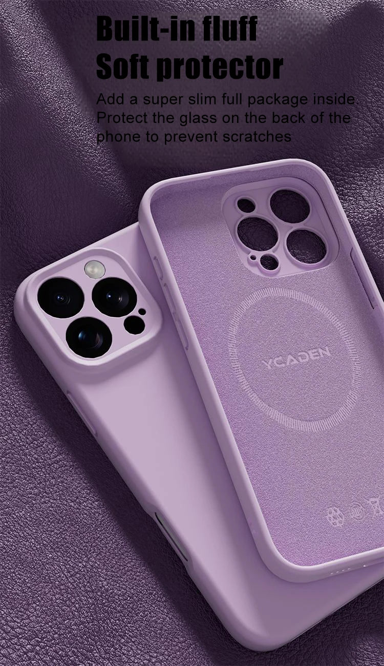 Magnetic iPhone 16 Case | Liquid Silicone Shock-Absorbing Cover Tidesmit