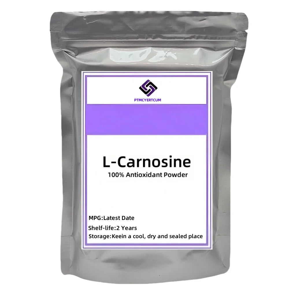 Fast Shipping Customized Packing 100% L Carnosine Powder Out Packing Aluminum Foil Bag Inner Pack Double Deck Plastic Bags