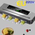 Electric Vacuum Sealer Food Storage Seal Touch Button Dry/Wet Built-in Cutter Kitchen Food Sealing Vacuum Packaging Machine