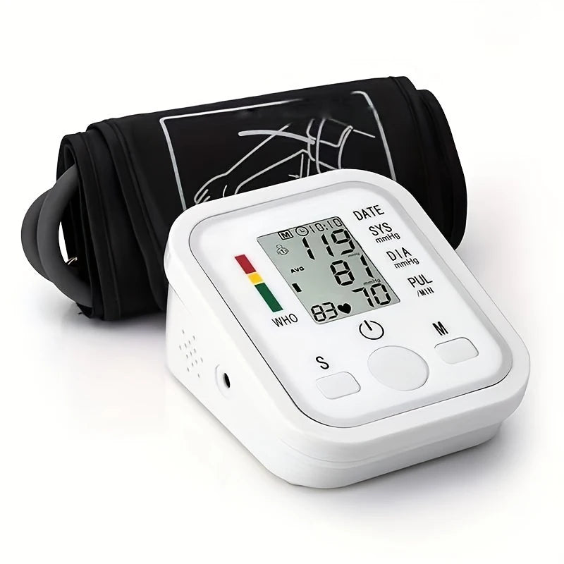 Medical Grade Upper Arm Digital BP Monitor Automatic Sphygmomanometer Kit Home Health Measuring Device