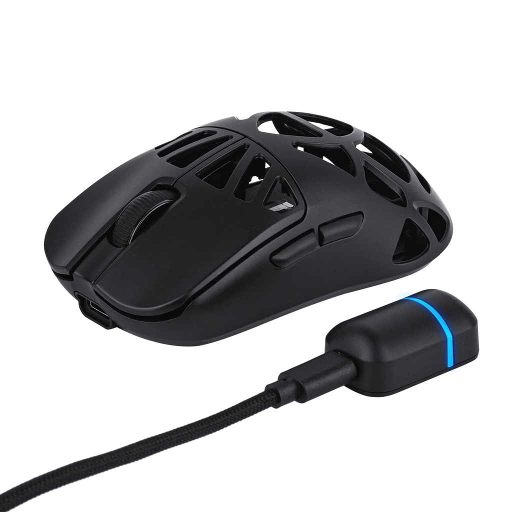 EPOMAKER Carbon X Gaming Mouse Wired/2.4G/BT Wireless Ultra-Lightweight Carbon Fiber Shell Mouse with PAW3950 Sensor 300mAh