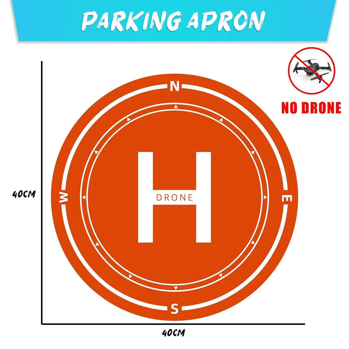 4K Camera Drone Foldable Quadcopter - Wide Angle Lens & Stable Flight parking apron Tidesmit