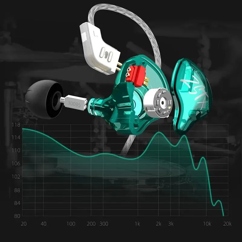 KZ ZSTX In-Ear Monitors Hybrid Driver Noise Cancelling by Tidesmit Tidesmit